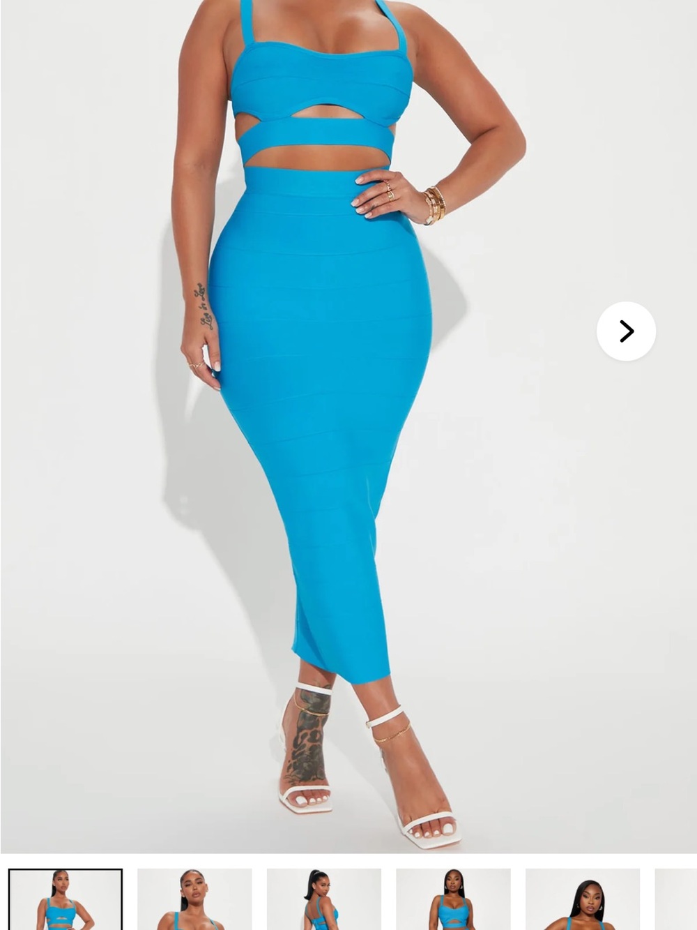 Blue Bandage Dress